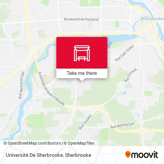 Université De Sherbrooke map
