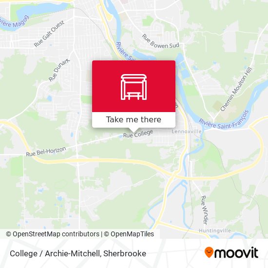 College / Archie-Mitchell map