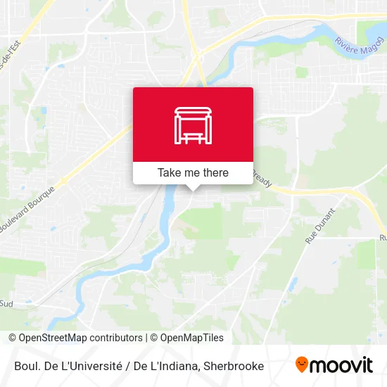 Boul. De L'Université / De L'Indiana map