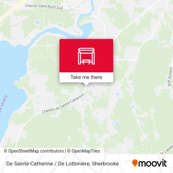 De Sainte-Catherine / De Lotbinière map