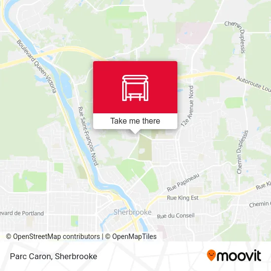 Parc Caron map