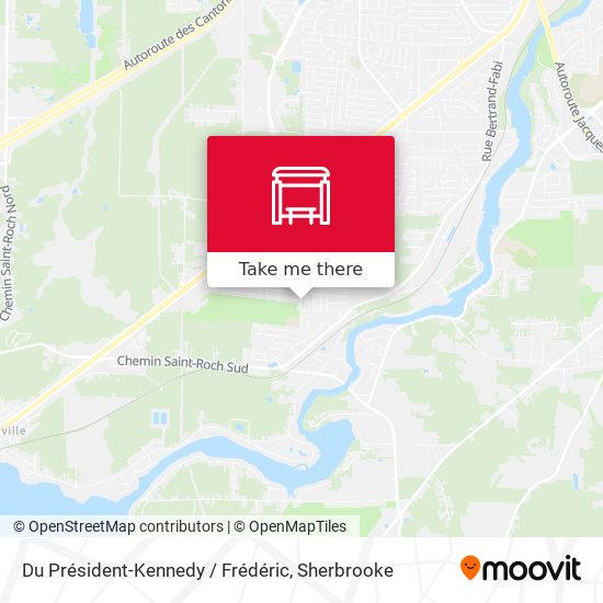 Du Président-Kennedy / Frédéric map