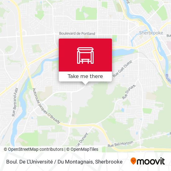 Boul. De L'Université / Du Montagnais map