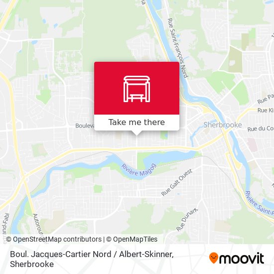 Boul. Jacques-Cartier Nord / Albert-Skinner map