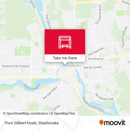 Pont Gilbert-Hyatt map