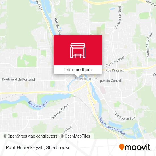 Pont Gilbert-Hyatt map