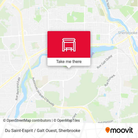 Du Saint-Esprit / Galt Ouest map