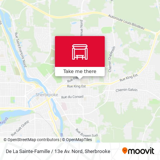 De La Sainte-Famille / 13e Av. Nord map