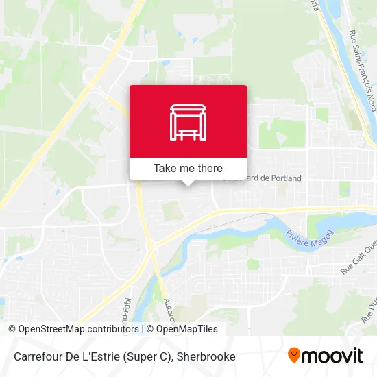 Carrefour De L'Estrie (Super C) map