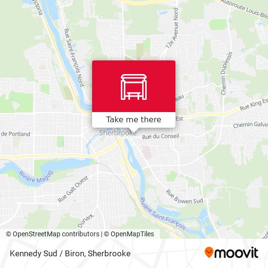 Kennedy Sud / Biron map