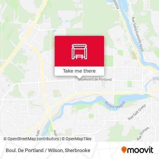 Boul. De Portland / Wilson map