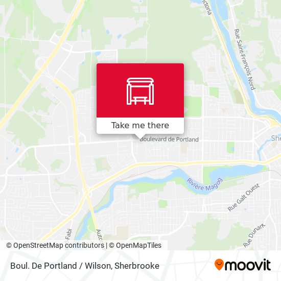 Boul. De Portland / Wilson map