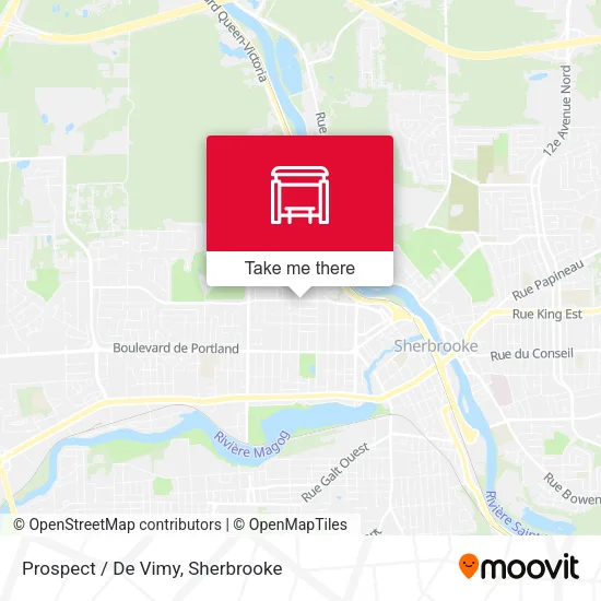 Prospect / De Vimy map