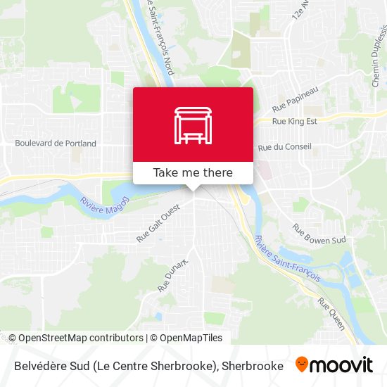 Belvédère Sud (Le Centre Sherbrooke) map