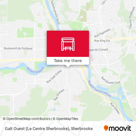 Galt Ouest (Le Centre Sherbrooke) map