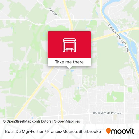 Boul. De Mgr-Fortier / Francis-Mccrea map