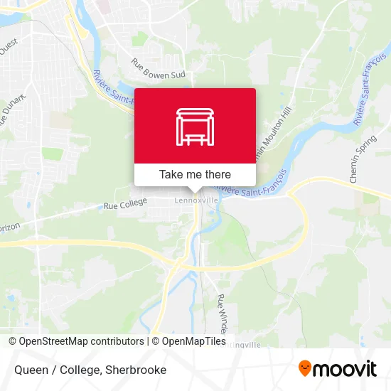 Queen / College map