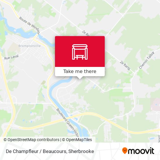 De Champfleur / Beaucours map