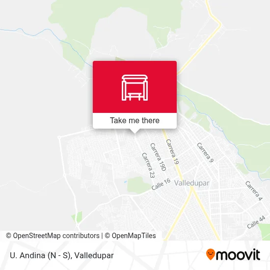 U. Andina (N - S) map