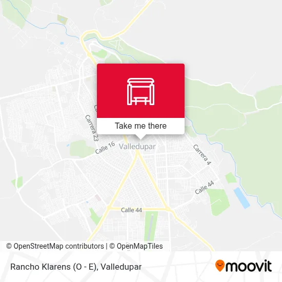 Rancho Klarens (O - E) map