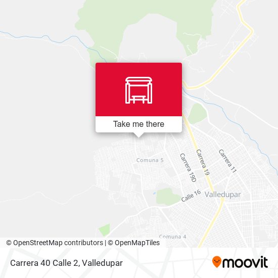 Carrera 40 Calle 2 map