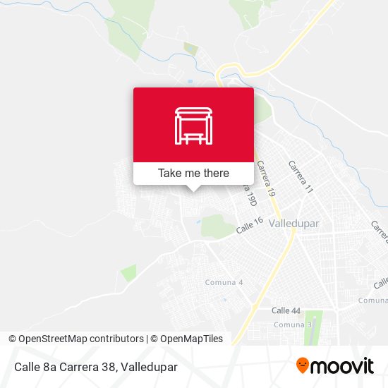 Mapa de Calle 8a Carrera 38