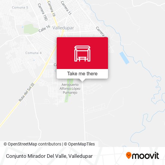 Conjunto Mirador Del Valle map