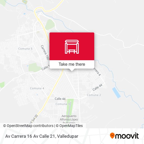 Mapa de Av Carrera 16 Av Calle 21