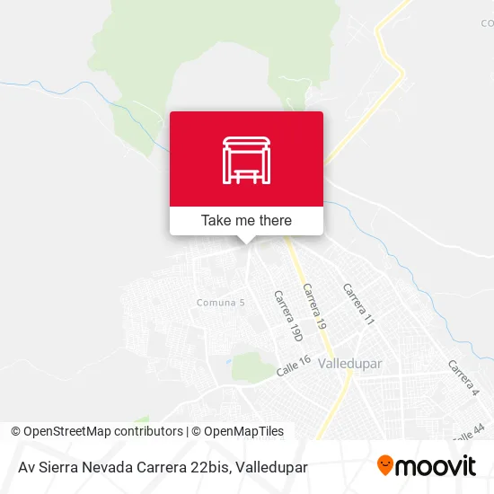 Av Sierra Nevada Carrera 22bis map