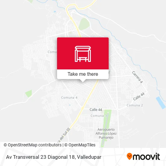 Mapa de Av Transversal 23 Diagonal 18