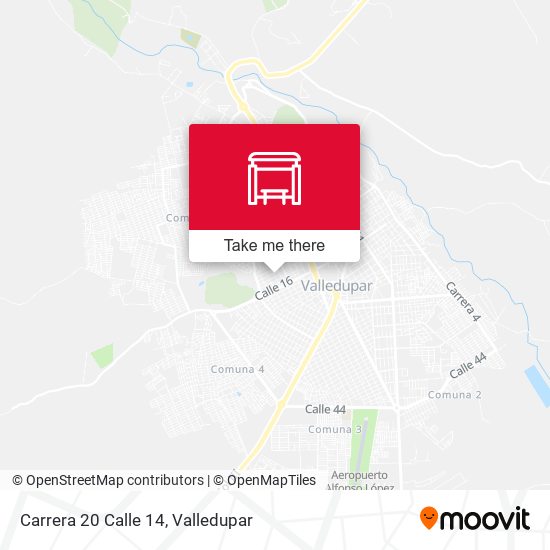 Carrera 20 Calle 14 map