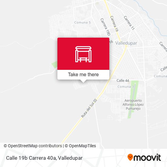 Calle 19b Carrera 40a map