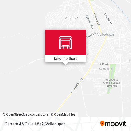 Carrera 46 Calle 18e2 map