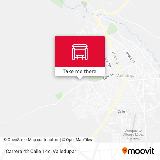 Carrera 42 Calle 14c map