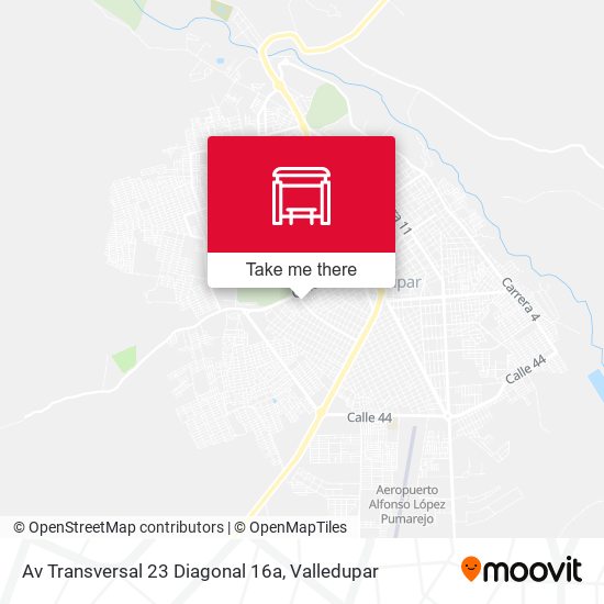Av Transversal 23 Diagonal 16a map