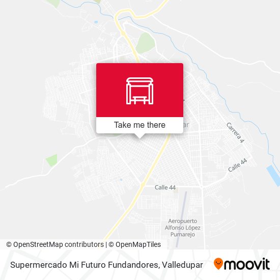 Supermercado Mi Futuro Fundandores map