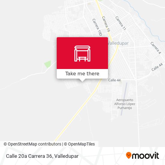 Calle 20a Carrera 36 map