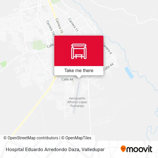 Mapa de Hospital Eduardo Arredondo Daza