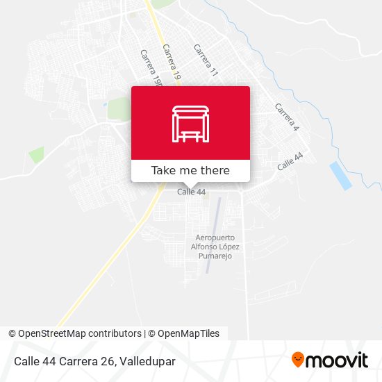 Mapa de Calle 44 Carrera 26