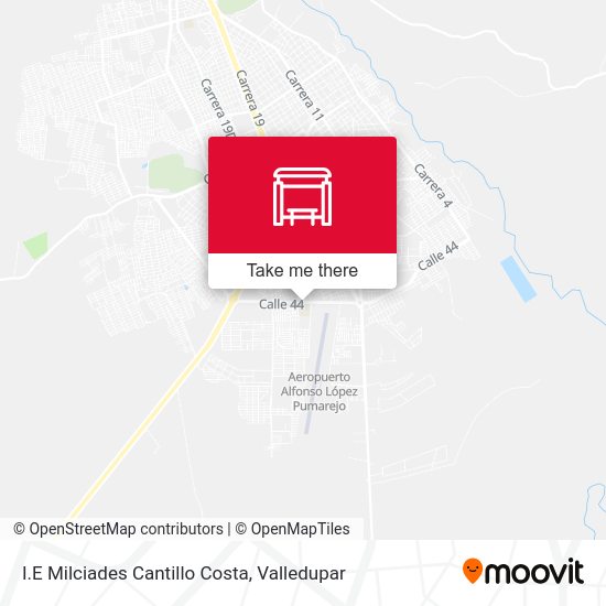 Mapa de I.E Milciades Cantillo Costa