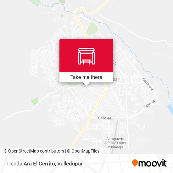 Tienda Ara El Cerrito map