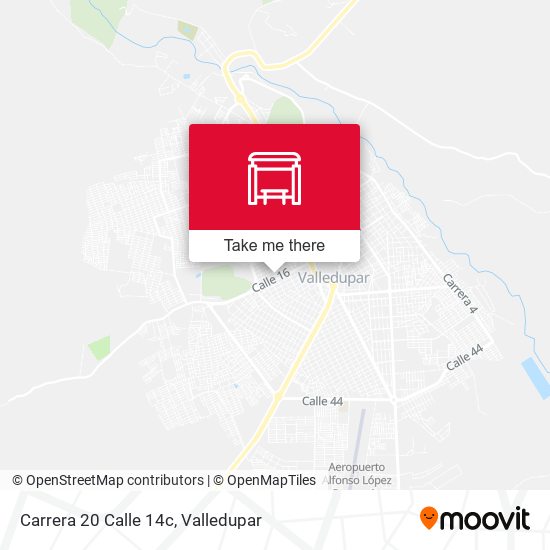 Carrera 20 Calle 14c map