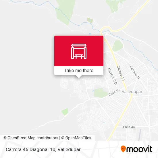 Carrera 46 Diagonal 10 map
