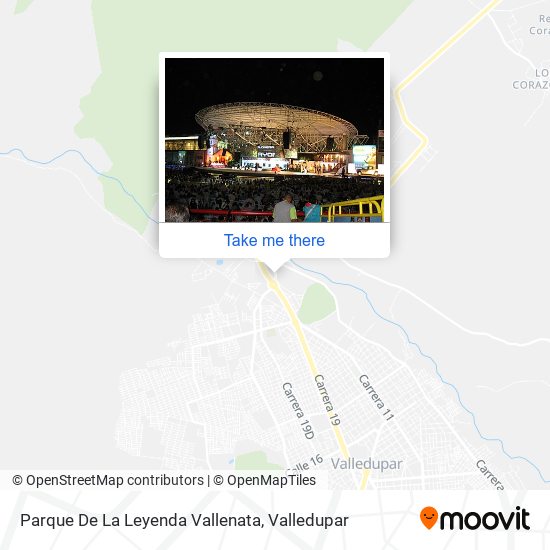 Parque De La Leyenda Vallenata map