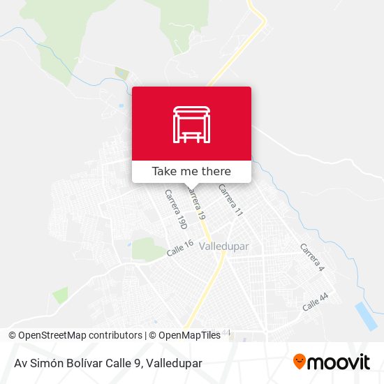 Av Simón Bolívar Calle 9 map
