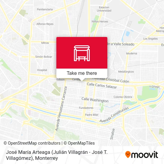 Mapa de José María Arteaga (Julián Villagrán - José T. Villagómez)