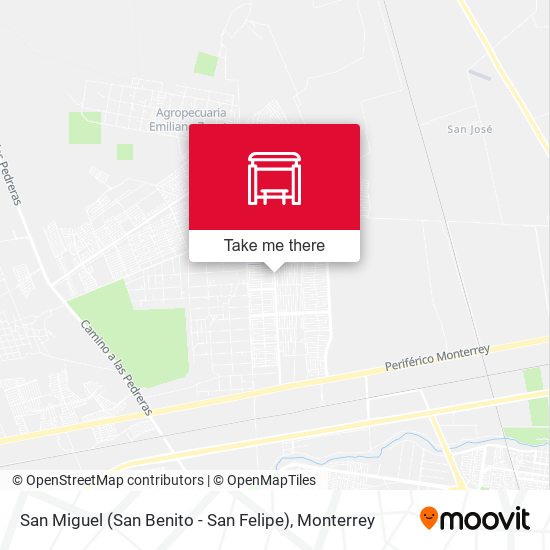 Mapa de San Miguel (San Benito - San Felipe)