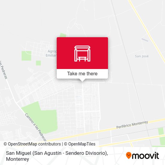 San Miguel (San Agustín - Sendero Divisorio) map