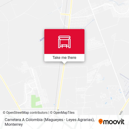 Carretera A Colombia (Magueyes - Leyes Agrarias) map