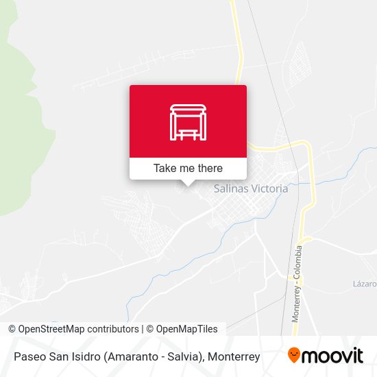Paseo San Isidro (Amaranto - Salvia) map